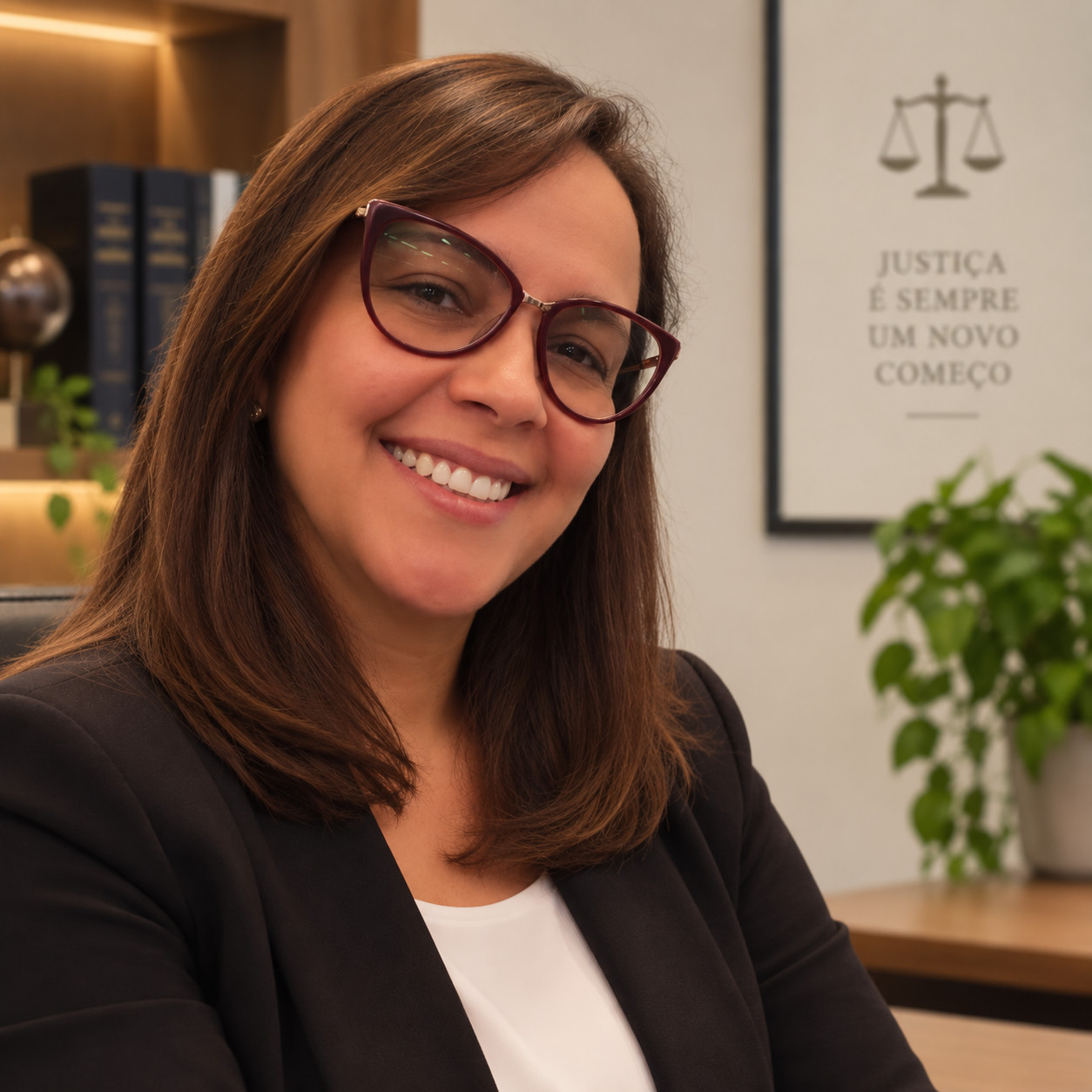 Dra. Núbia Rocha da Silva, advogada responsável pelo escritório Rocha da Silva Advocacia